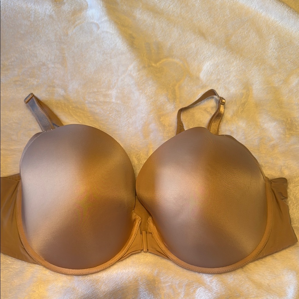 Torrid Pink and Tan Satin Bra Intimates